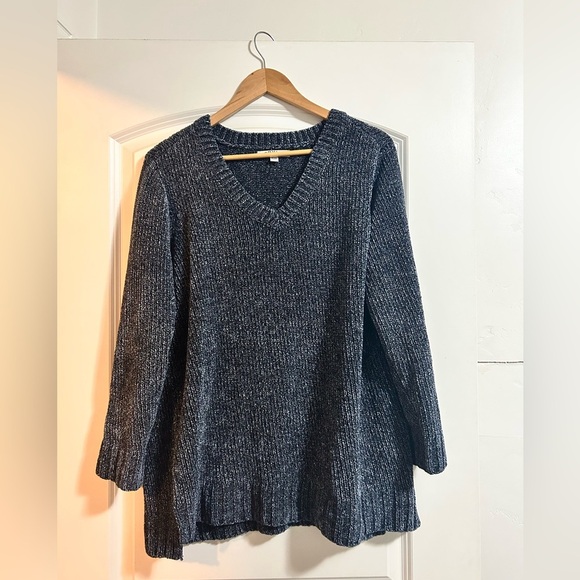 Orvis chenille v neck sweater size xl - Picture 1 of 5